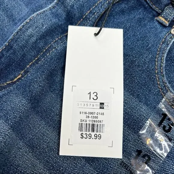 Refuge Distressed Baggy Mom Jeans Size 13 Grunge 90s Y2K Vintage-Inspired Denim - Picture 13 of 14